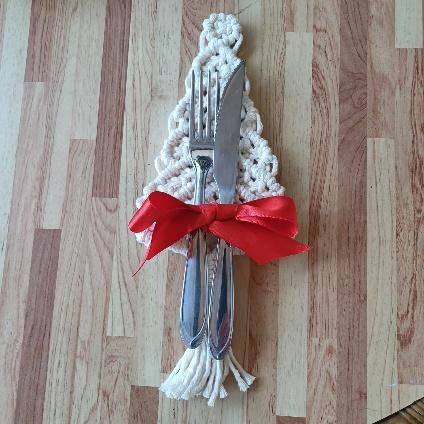 Porta Talher Árvore de Natal Rústico