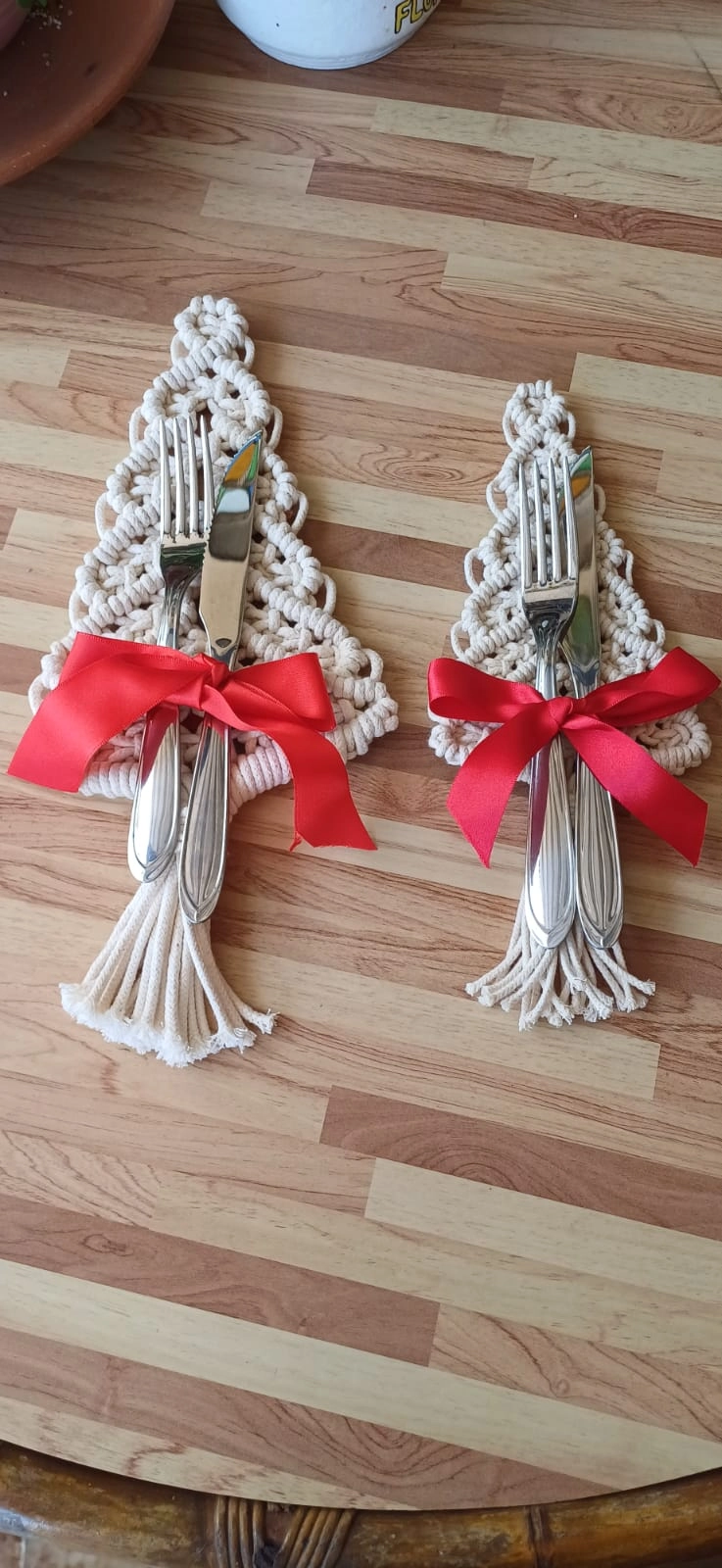 Porta Talher Árvore de Natal Sofisticado